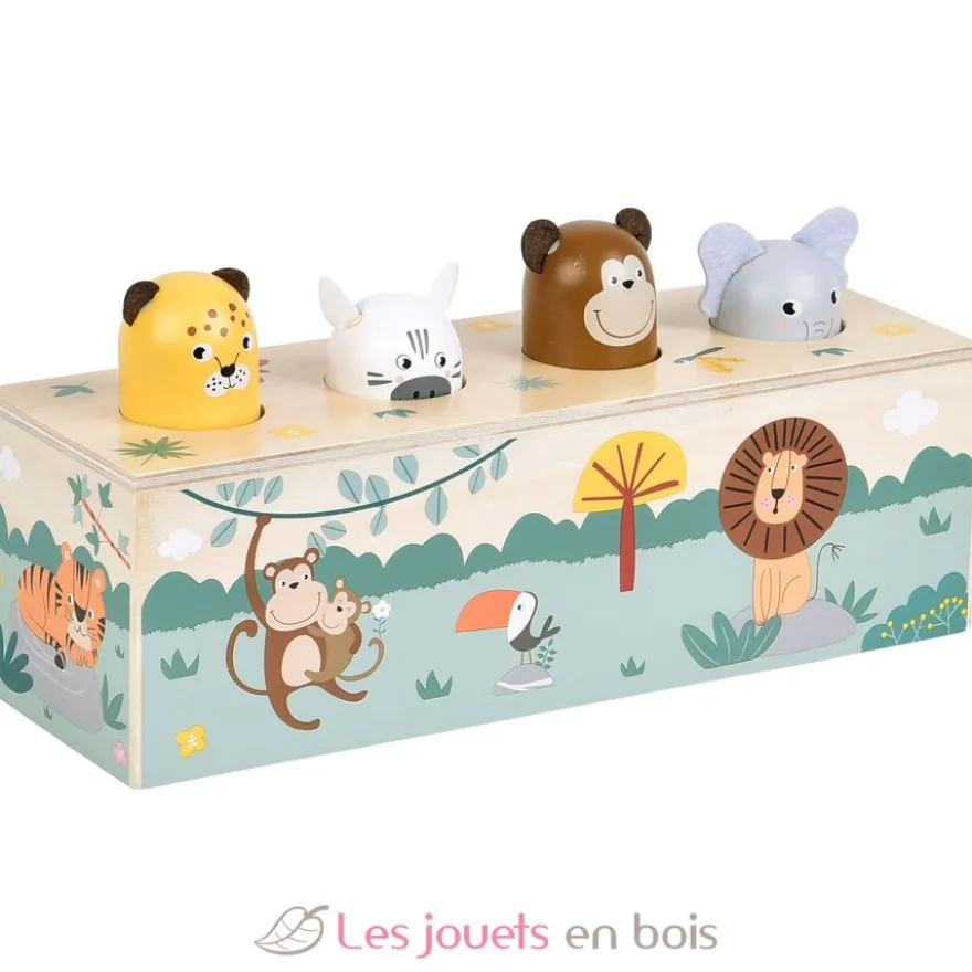 Jeu à pression avec cris des animaux Safari - Small Foot company