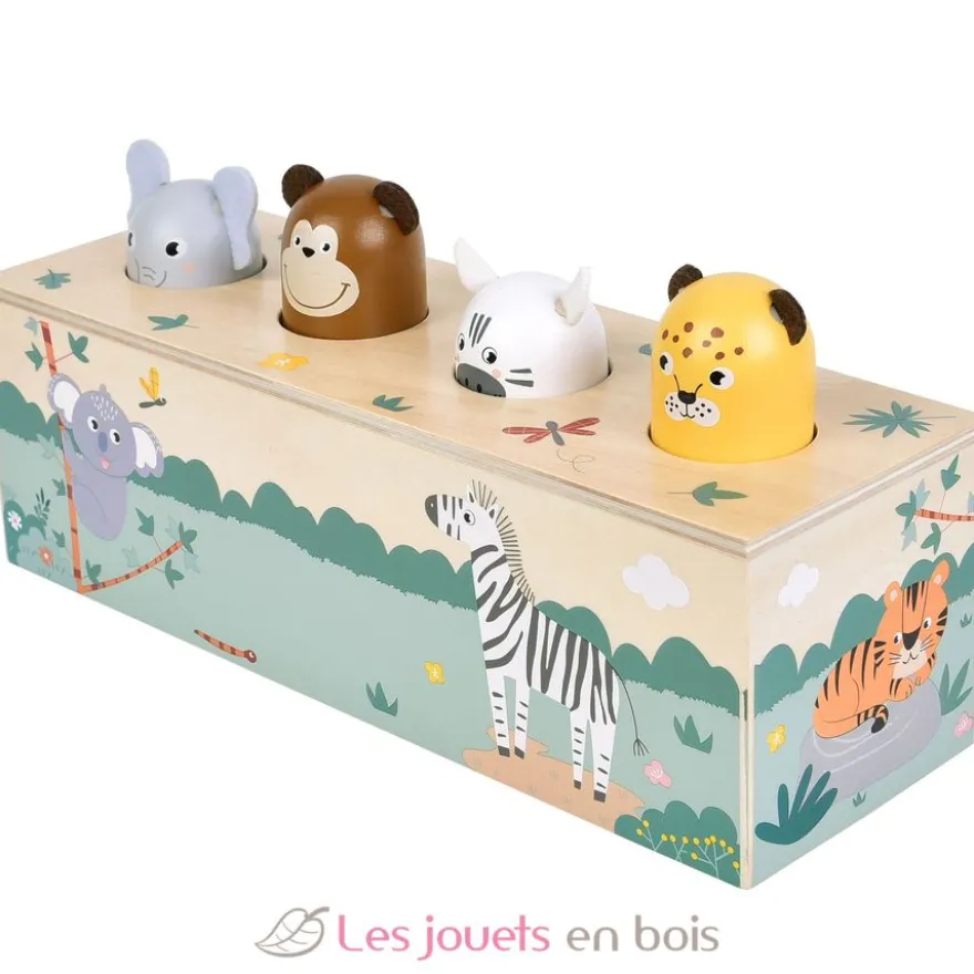 Jeu à pression avec cris des animaux Safari - Small Foot company