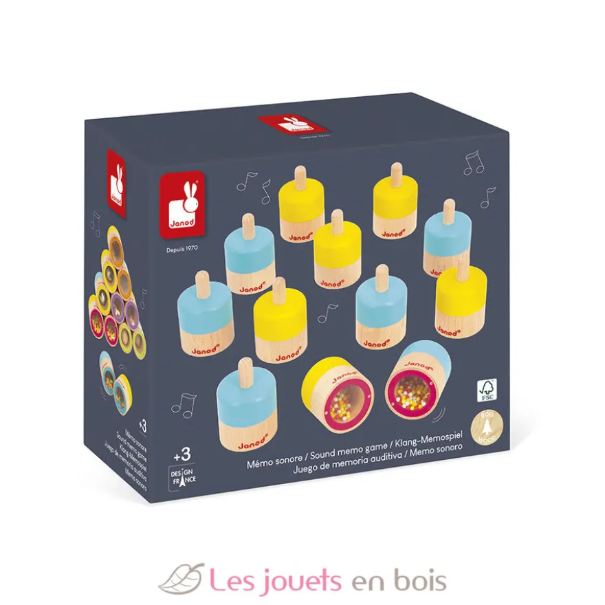 Jeu sensoriel mémo sonore - Janod