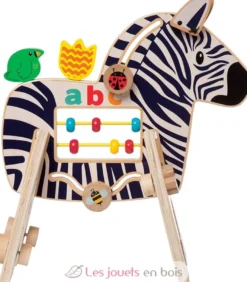 Jouet d'activité en bois Zèbre Safari - Manhattan Toy
