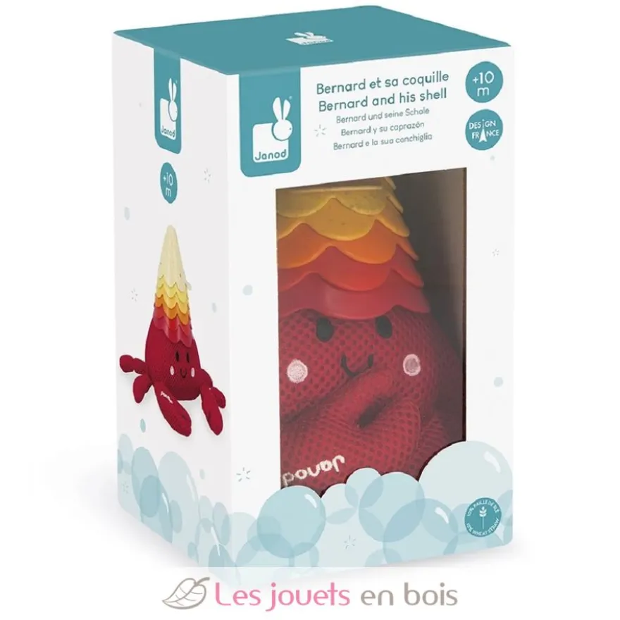 Jouet de bain Bernard et sa coquille - Janod
