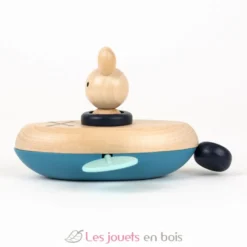 Jouet de bain Canoë Lapin - Bois et plastique - Egmont Toys
