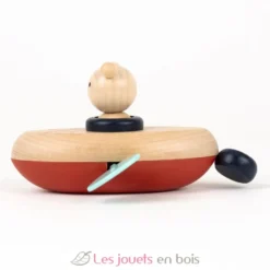 Jouet de bain Canoë Ours - Bois et plastique - Egmont Toys