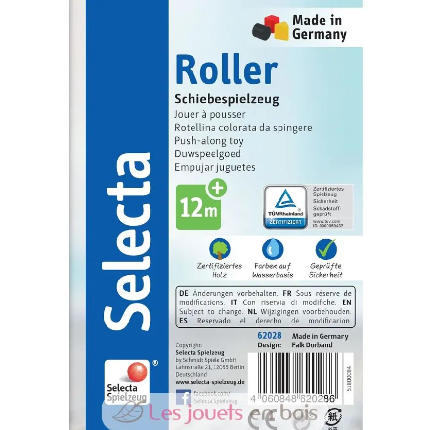 Jouet à pousser Roller - Selecta