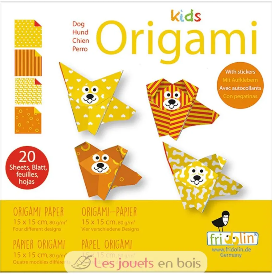 Kids Origami - Chien - Fridolin