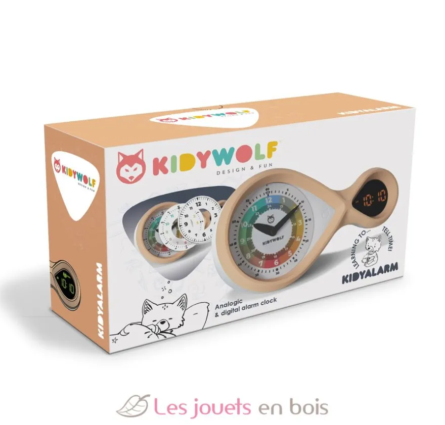Kidyalarm Réveil éducatif pastel - Kidywolf