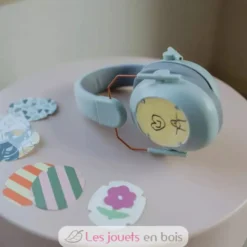Kidynoise Casque anti-bruit enfant bleu - Kidywolf