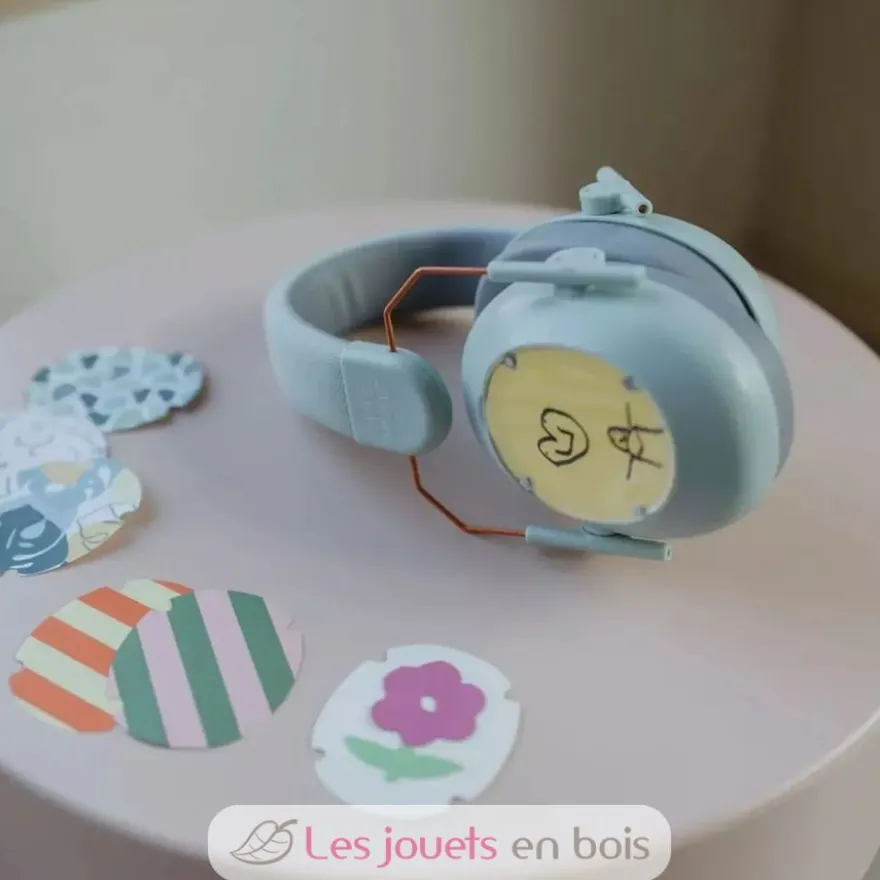Kidynoise Casque anti-bruit enfant bleu - Kidywolf