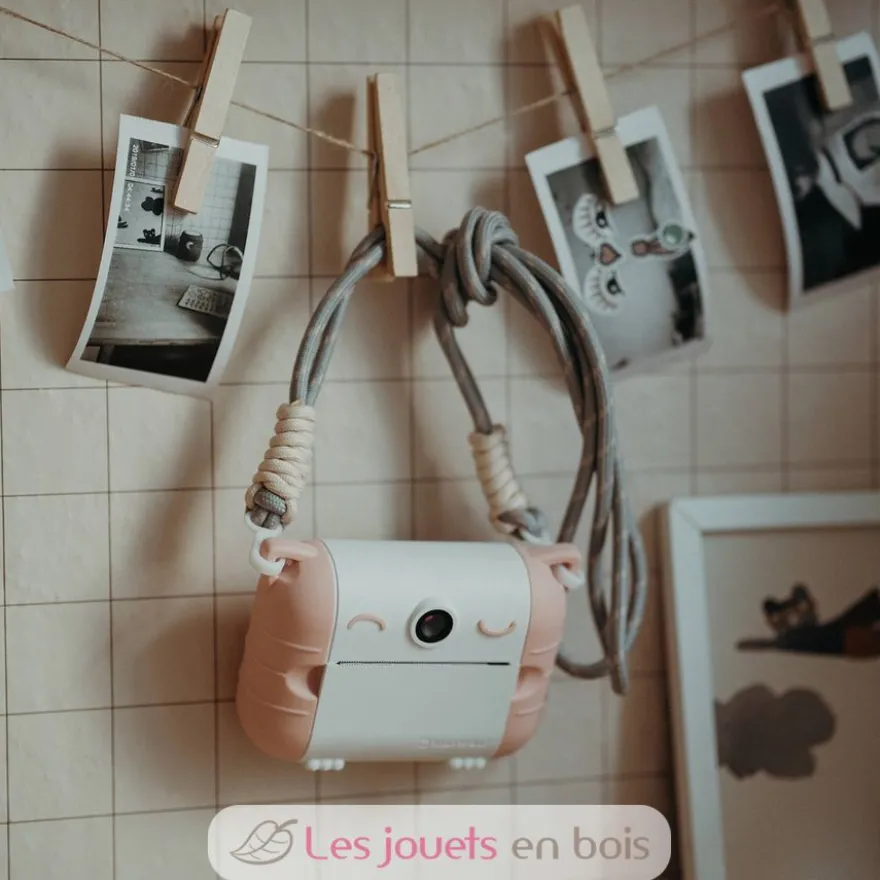 Kidyprint Appareil photo instantané avec impression thermique rose - Kidywolf