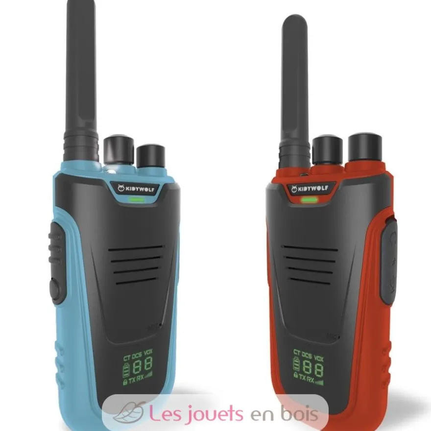 Kidytalk Paire de Talkie Walkie bleu rouge - Kidywolf