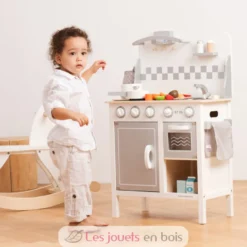 Kitchenette Bon Appétit blanche argent - New Classic Toys