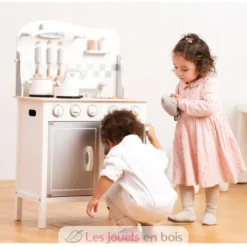Kitchenette Bon Appétit blanche argent - New Classic Toys