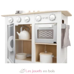 Kitchenette Bon Appétit blanche argent - New Classic Toys