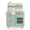 Kitchenette en bois pour enfant vert menthe - New Classic Toys