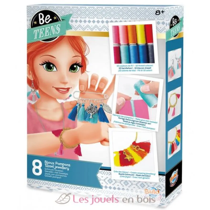Kit Créatif - Bijoux Pompons - Buki France