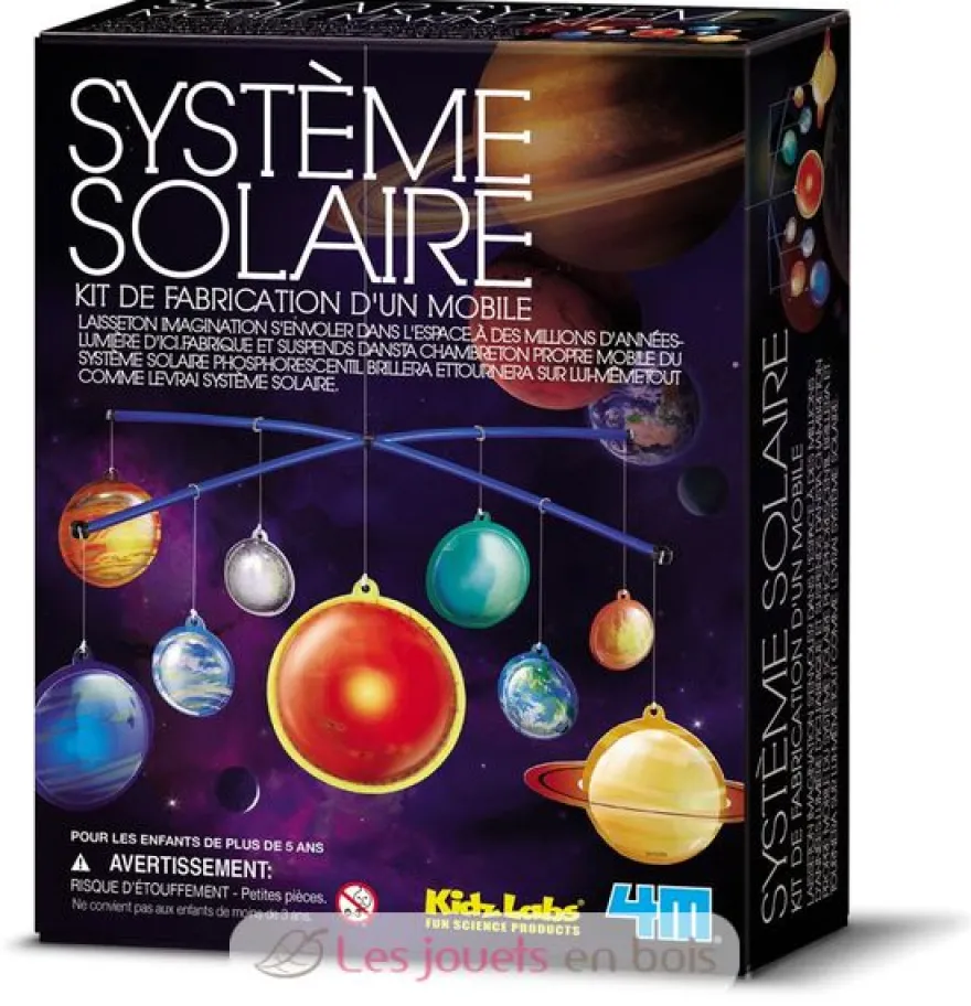 Kit de fabrication Mobile Système Solaire - 4M KidzLabs
