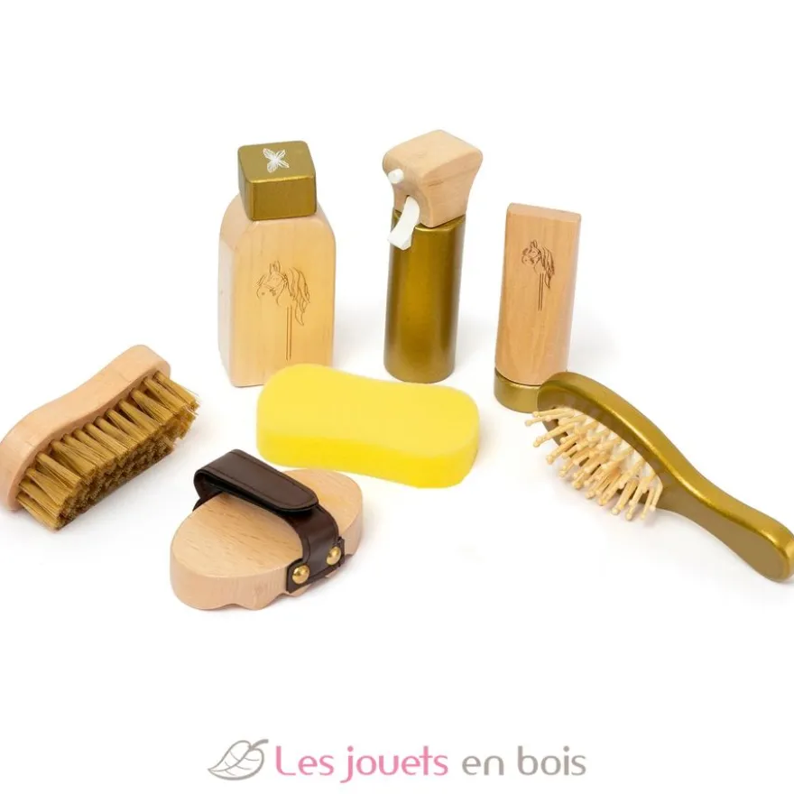 Kit de toilettage pour chevaux en bois - ByAstrup