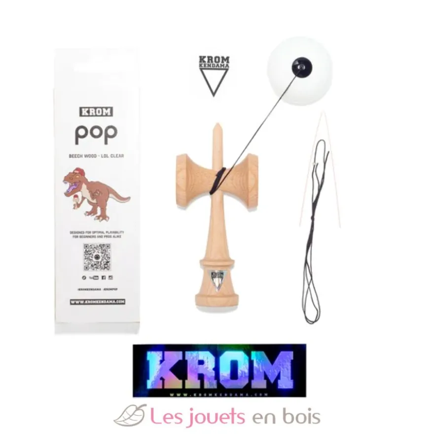 Krom Kendama Pop Lol Blanc - KROM Kendama