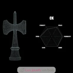 Krom Kendama Pop Lol Bois naturel - KROM Kendama