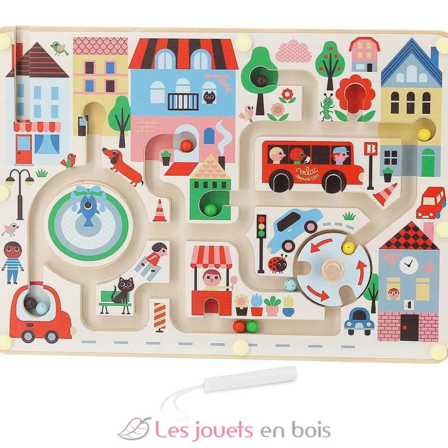 Labyrinthe magnétique Ma petite ville - Vilac