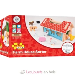La ferme aux animaux en bois - Trieur de formes - Bigjigs Toys