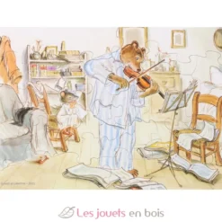 La leçon de musique de Vincent - Puzzle Michèle Wilson