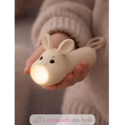 Lampe de poche en silicone Lapin beige - Little L