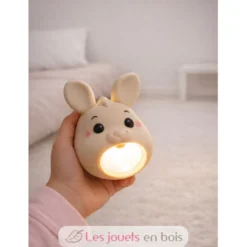 Lampe de poche en silicone Lapin beige - Little L