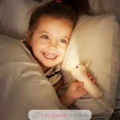 Lampe de poche en silicone Lapin beige - Little L
