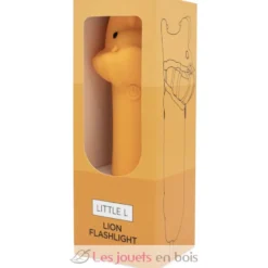 Lampe de poche en silicone Lion orange - Little L