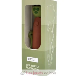 Lampe de poche en silicone Tortue verte - Little L