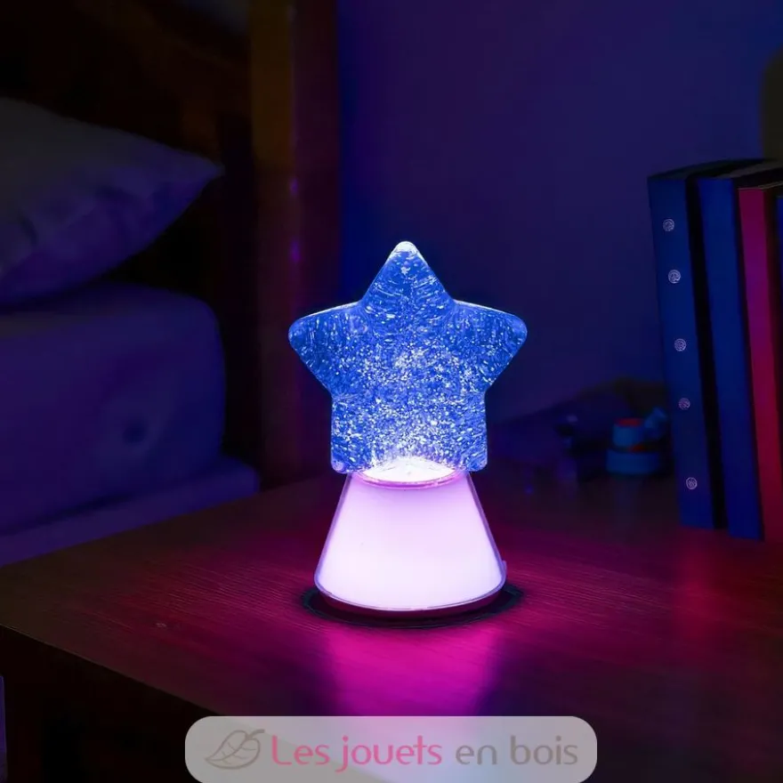 Lampe à paillettes Magic Glow Etoile - Plastique - Little L