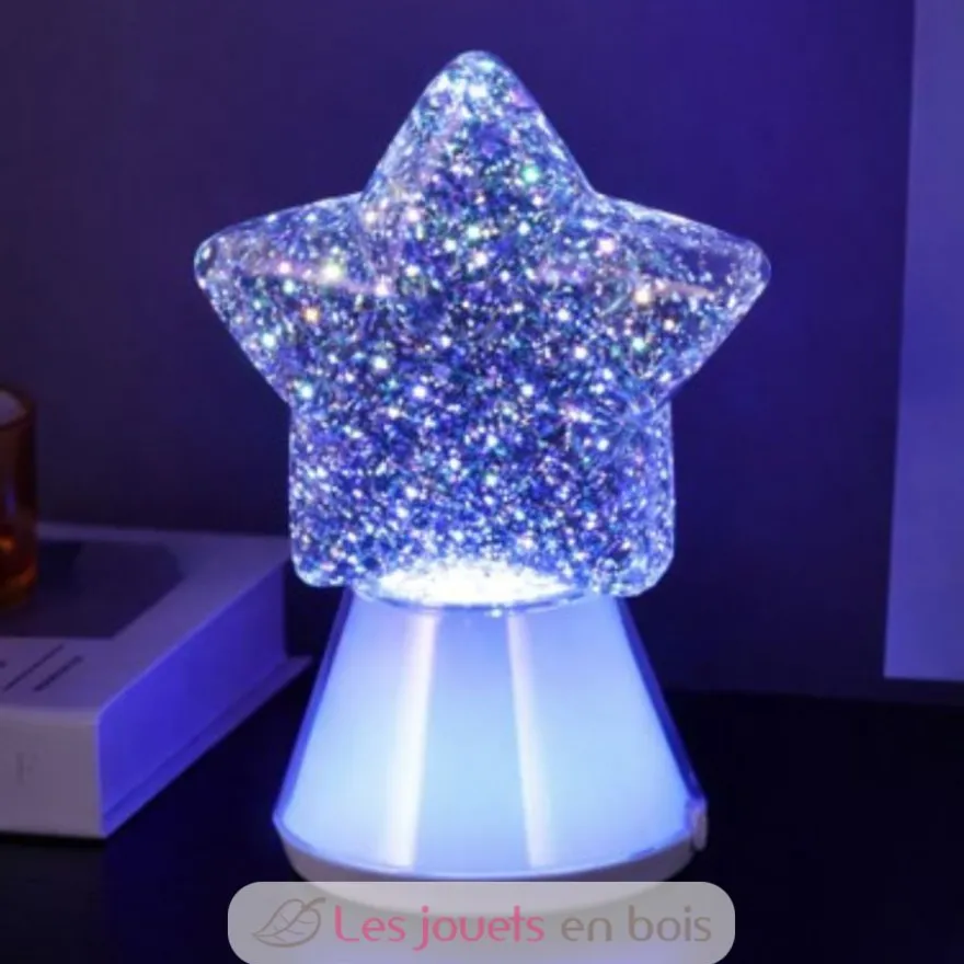 Lampe à paillettes Magic Glow Etoile - Plastique - Little L