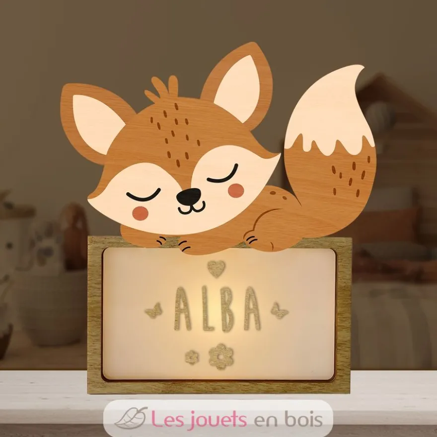 Lampe à poser personnalisable - Renard - Vintiun