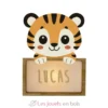 Lampe à poser personnalisable - Tigre - Vintiun