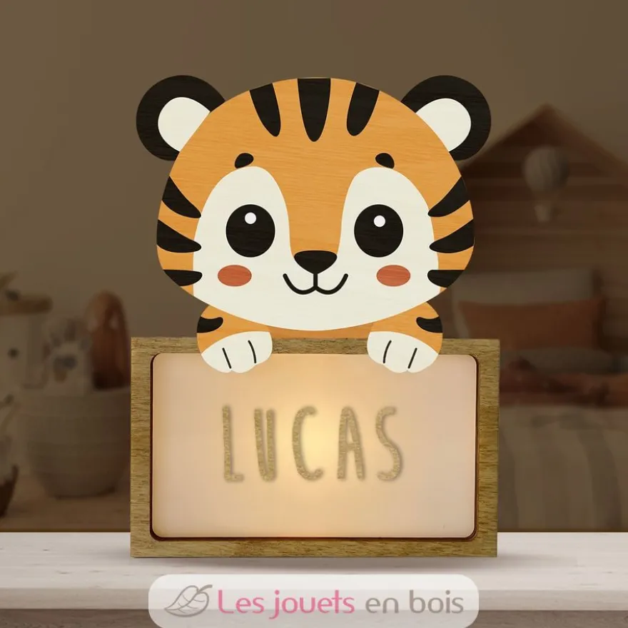 Lampe à poser personnalisable - Tigre - Vintiun