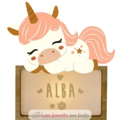 Lampe à poser personnalisable - Licorne - Vintiun