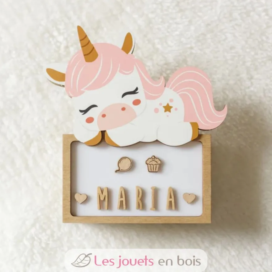 Lampe à poser personnalisable - Licorne - Vintiun