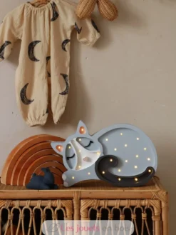 Lampe Veilleuse Chat Gris - Little Lights