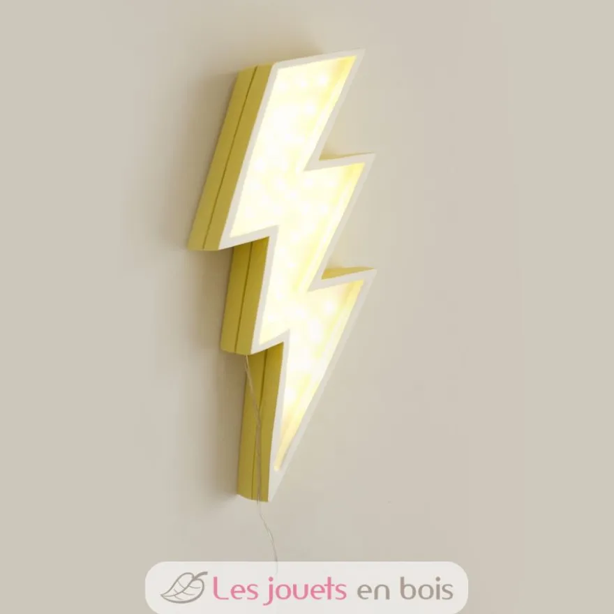 Lampe Veilleuse Éclair jaune - Little Lights