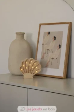 Lampe Veilleuse Coquillage Bois côtier - Little Lights