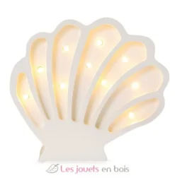 Lampe Veilleuse Coquillage Perle blanche - Little Lights