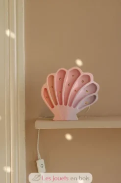 Lampe Veilleuse Coquillage Sirènes roses - Little Lights