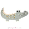 Lampe Veilleuse Crocodile Kaki pastel - Little Lights