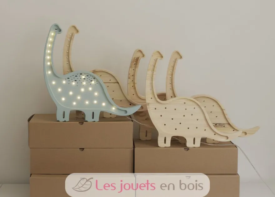Lampe Veilleuse Diplodocus Bleu - Little Lights