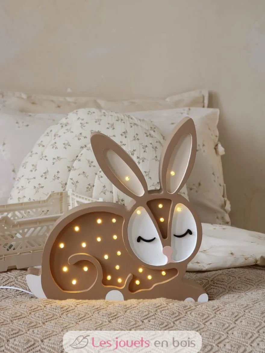Lampe Veilleuse Lapin Chocolat - Little Lights