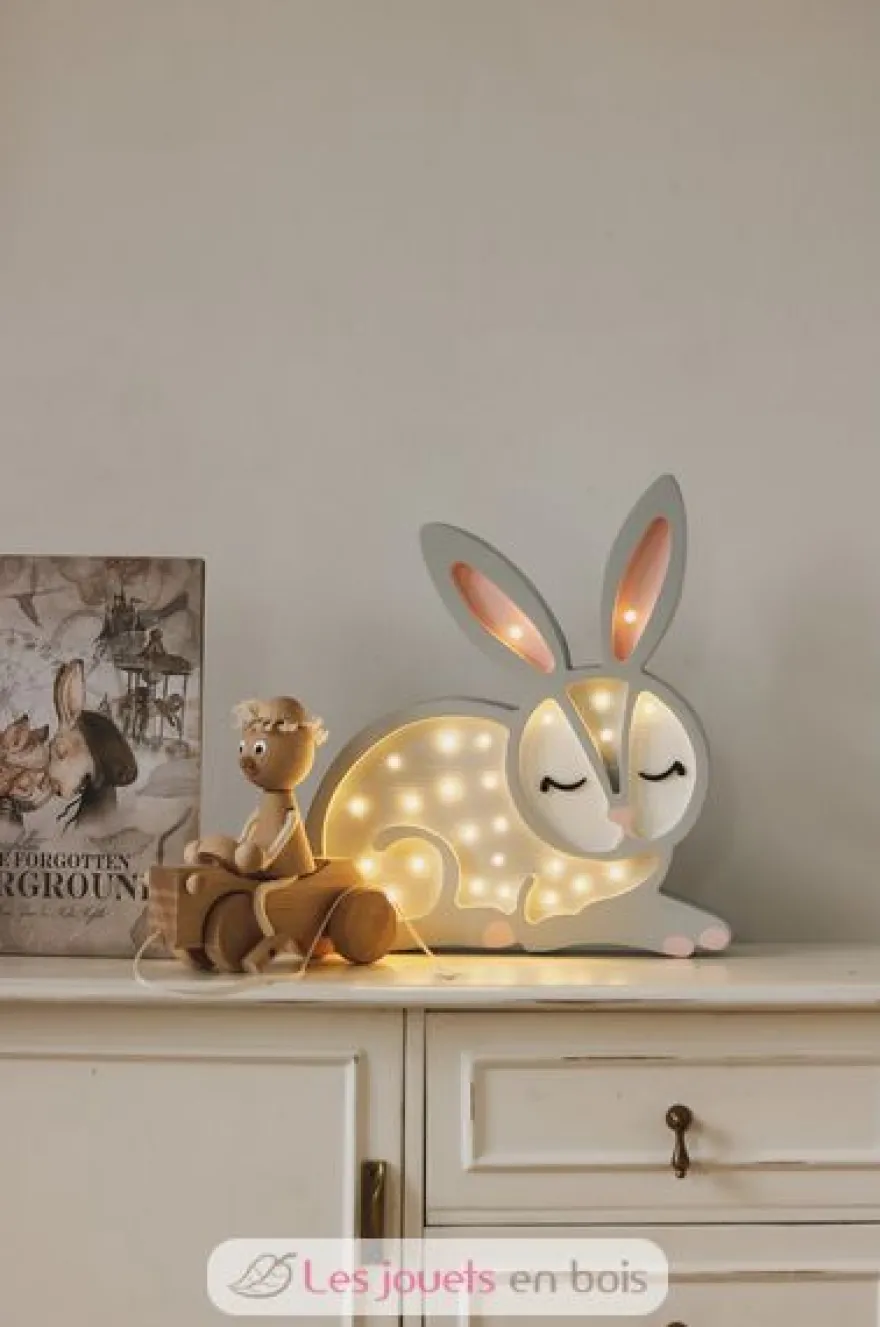 Lampe Veilleuse Lapin Gris clair - Little Lights