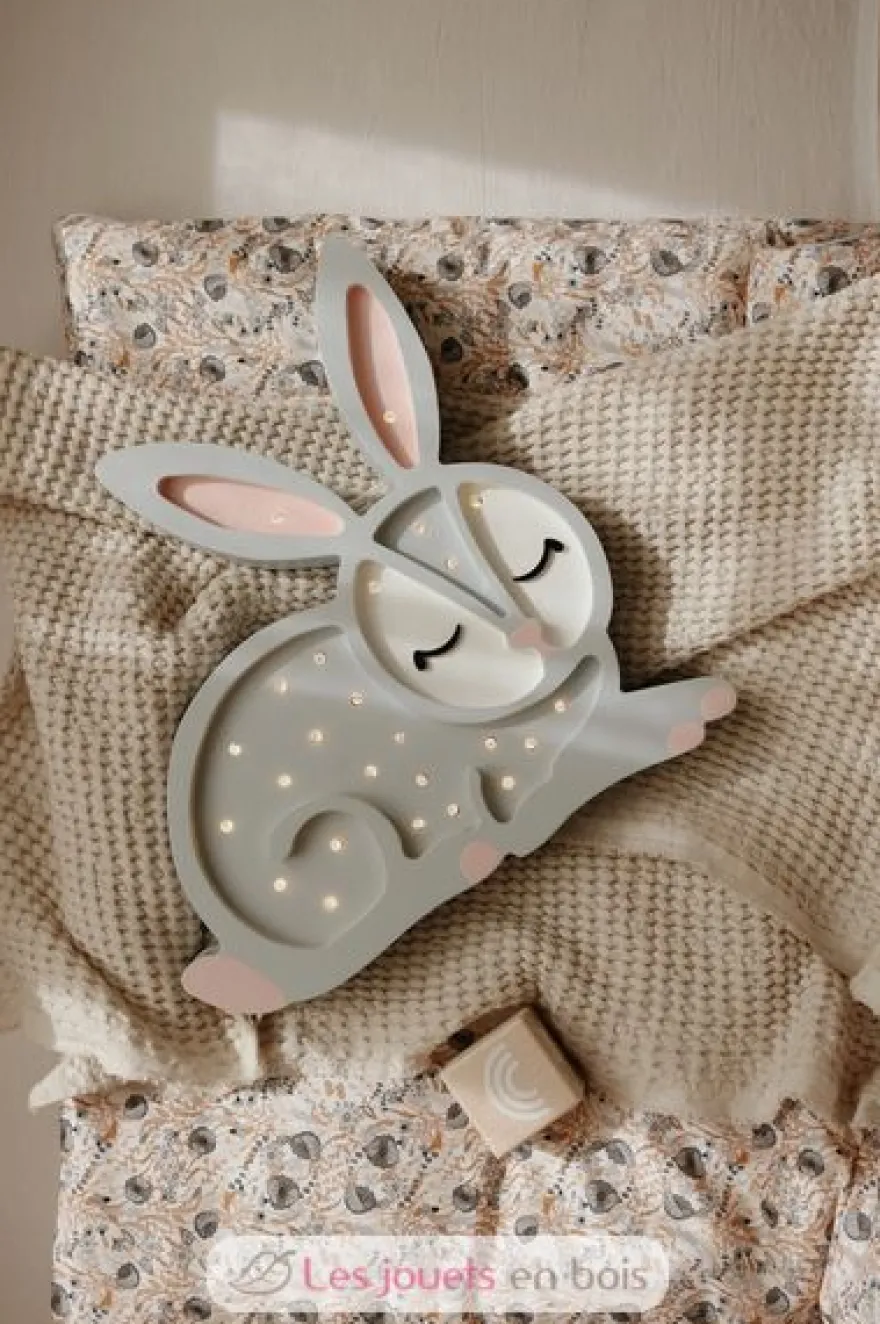 Lampe Veilleuse Lapin Gris clair - Little Lights
