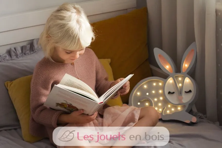 Lampe Veilleuse Lapin Gris clair - Little Lights