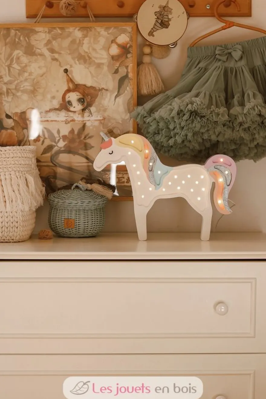 Lampe Veilleuse Licorne Arc-en-ciel - Little Lights